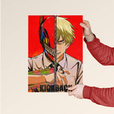 Denji x Katsuki – Kickback Fusion Poster